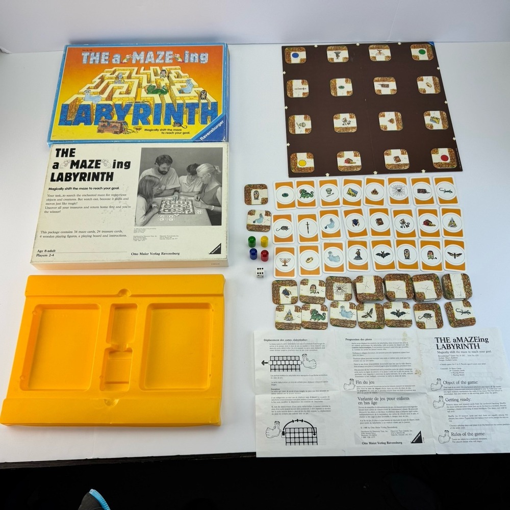Vintage 1988 Ed.Ravensburger Labyrinth Board Game By Otto Maier Verlag Complete - Picture 2 of 16